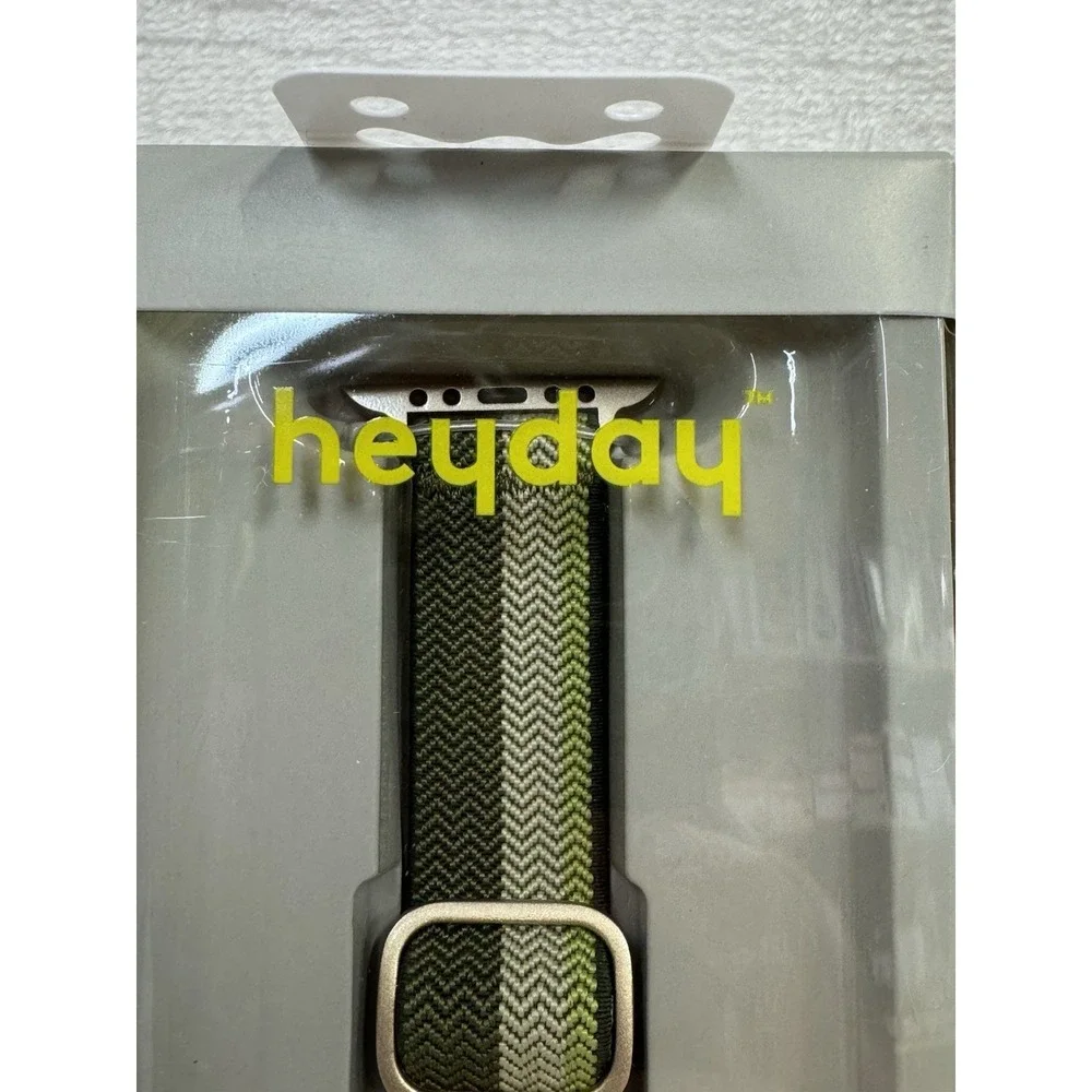Heyday Apple Watch Band 42-49mm Sage Olive Elastic Adjustable Fits 135-215 mm
